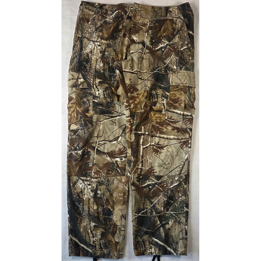 RedHead Realtree AP Camo Cargo Hunting Pants Mens L Drawstring Cuff Adjustable